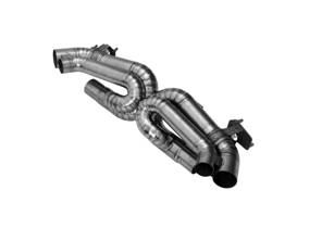 Silenziatore di scarico sportivo con valvola bypass, tubo X in titanio. Porsche 992 / 992.1 GTS / 992.1 turbo / 992.1 Dakar - 992251062A, 992298019 - 9M992298019